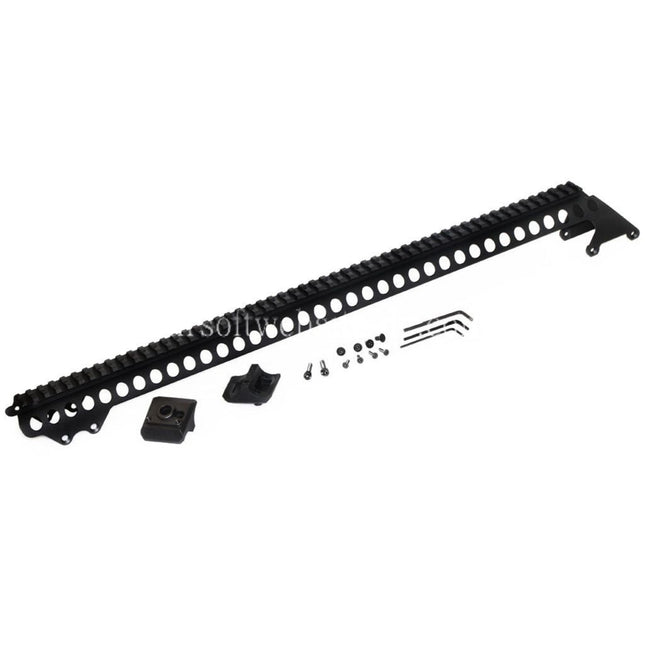 CYMA 537mm Aluminium Ober schienen System Geeignet für CYMA Tokyo Marui M870 Serie Schrotflinte Airsoft Schwarz