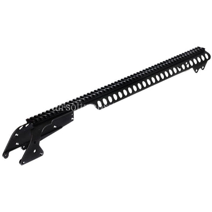 CYMA 537mm Aluminium Ober schienen System mit 6-Schalen Trägerhalterung Geeignet für CYMA Tokyo Marui M870 Serie Schrotflinte Airsoft Schwarz