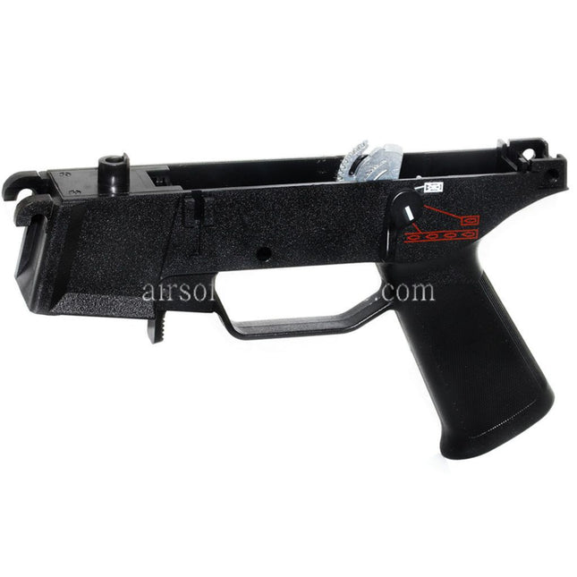 Airsoft Website Polymer Unterkörper Empfängers Griffrahmen Geeignet für Umarex S&T H&K UMP 45 Serie AEG Gewehre Schwarz