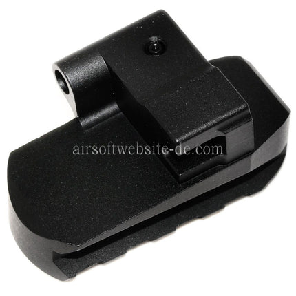 5KU M1913 Picatinny Schienen Schaftadapter mit QD-Riemenloch Geeignet für CYMA D-Boys LCT GHK AK Serie Gewehre Airsoft Schwarz