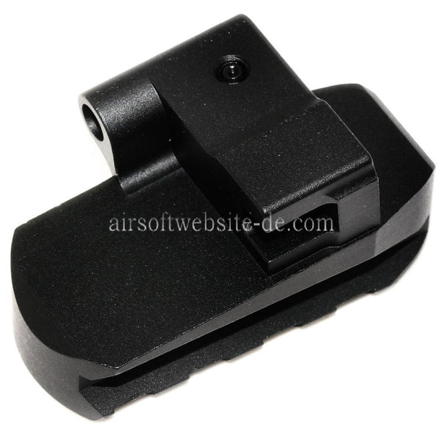 5KU M1913 Picatinny Schienen Schaftadapter mit QD-Riemenloch Geeignet für CYMA D-Boys LCT GHK AK Serie Gewehre Airsoft Schwarz