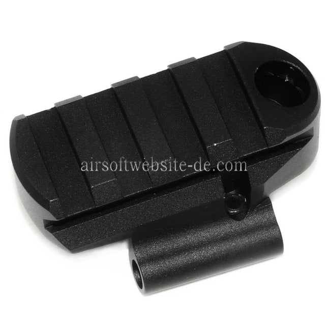 5KU M1913 Picatinny Schienenschaft Basisadapter mit QD Riemenloch Geeignet für E&L AK Serie Gewehre Airsoft Schwarz