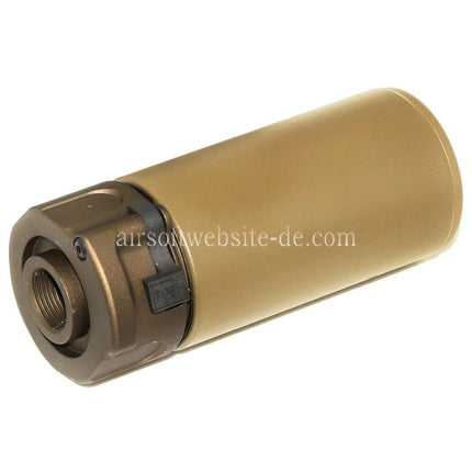 5KU 92mm Mini Schalldämpfer mit Spitfire Tracer Geeignet für -14mm CCW Gegen den Uhrzeigersinn Lauf Gewehre Airsoft
