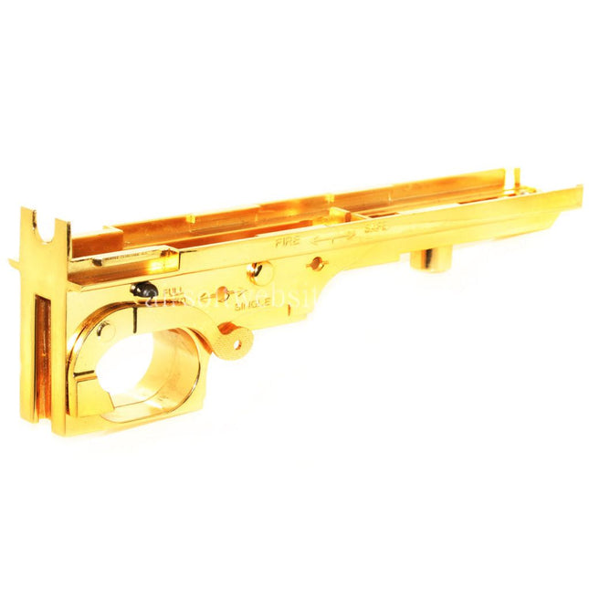 King Arms CNC Aluminum Empfänger Unterkörper Geeignet für King Arms Thompson M1A1 Military / M1928 Chicago  Serie AEG Gewehre Airsoft Gold