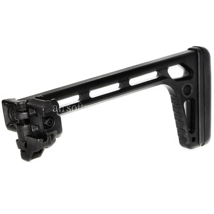 5KU 205mm Minimalistischer Klappschaft Geeignet für MCX / MPX M1913 Picatinny Schienensystem Gewehre Airsoft Schwarz