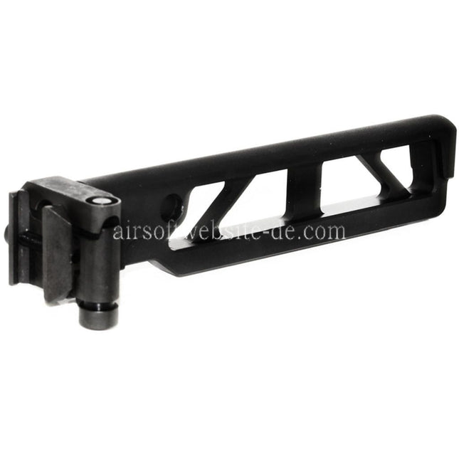 5KU 162mm ST-6 Stil AR M4 Schaft mit Klappmechanismus Geeignet für M1913 Picatinny Schienensystem Gewehre Airsoft Schwarz