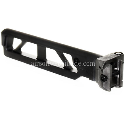 5KU 162mm ST-6 Stil AR M4 Schaft mit Klappmechanismus Geeignet für M1913 Picatinny Schienensystem Gewehre Airsoft Schwarz