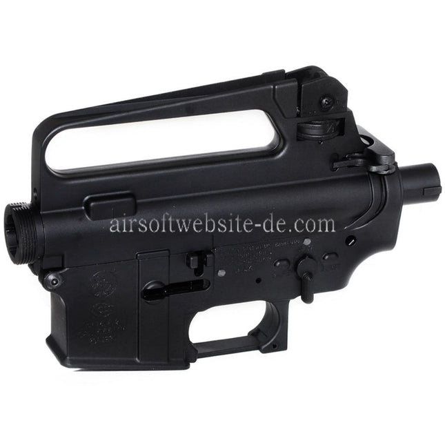 E&C M16A2 Oberer Untere Metall Körperempfänger Geeignet für E&C Tokyo Marui M4 M16 Serie AEG Gewehre Airsoft Schwarz
