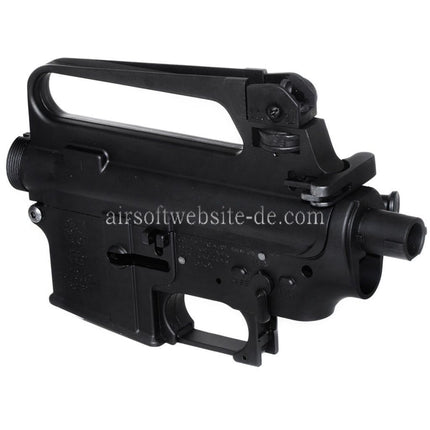 E&C M16A2 Oberer Untere Metall Körperempfänger Geeignet für E&C Tokyo Marui M4 M16 Serie AEG Gewehre Airsoft Schwarz