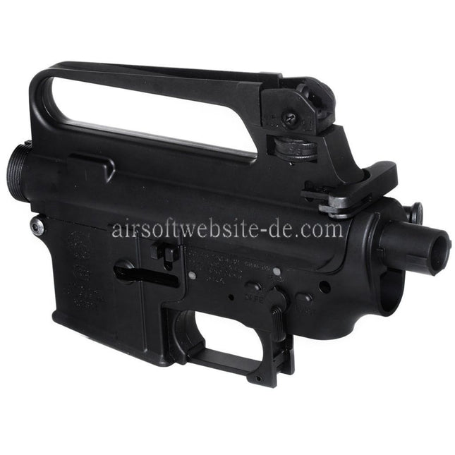 E&C M16A2 Oberer Untere Metall Körperempfänger Geeignet für E&C Tokyo Marui M4 M16 Serie AEG Gewehre Airsoft Schwarz
