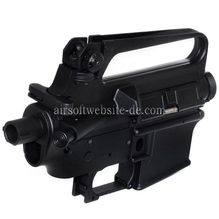 E&C M16A2 Oberer Untere Metall Körperempfänger Geeignet für E&C Tokyo Marui M4 M16 Serie AEG Gewehre Airsoft Schwarz