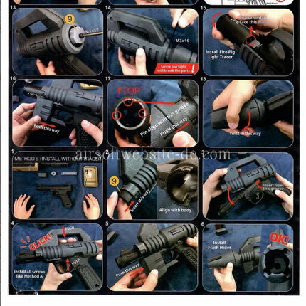 Show Guns Tactical SG Strahlspray Kit Typ A geeignet für ACTION ARMY AAP-01 Serie GBB Pistolen Airsoft