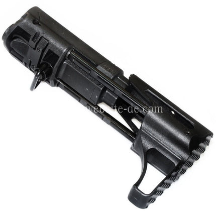 APS CRS PDW Stil Zusammenklappbarer Gewehrschaft Geeignet für M4 M16 AEG Gewehre Airsoft Schwarz