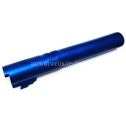 5KU 5 Zoll 123/127mm CNC Aluminium Äußerer Lauf +11mm CW im Uhrzeigersinn Geeignet für Armorer Works AW WE-TECH Tokyo Marui Hi-Capa 5.1 GBB Pistolen Airsoft