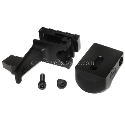 5KU Pufferrohr und M1913 20mm Schiene AK Zu M4 Schaft Adapter Geeignet für Tokyo Marui AKM GBB Gewehre Airsoft Schwarz