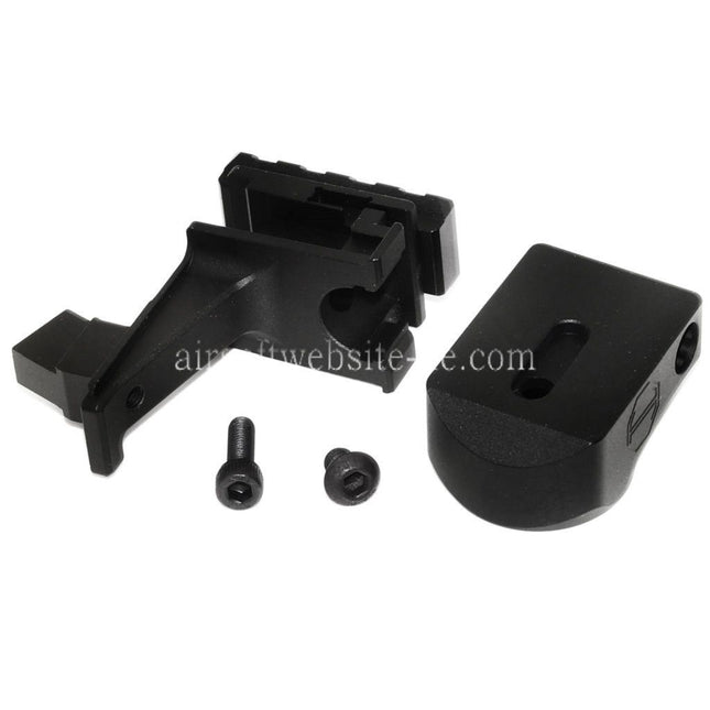 5KU Pufferrohr und M1913 20mm Schiene AK Zu M4 Schaft Adapter Geeignet für Tokyo Marui AKM GBB Gewehre Airsoft Schwarz