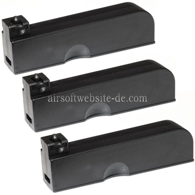 APS EMG 3pcs 30rd Magazin Geeignet für EMG Barrett Fieldcraft Bolt Action Scharfschützengewehre Airsoft Schwarz