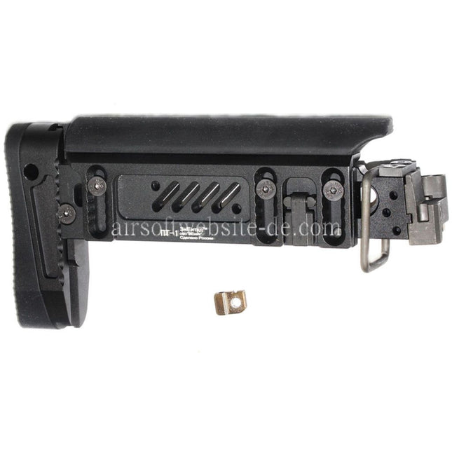 5KU PT-1 AK Seitlich klappbarer Gewehrschaft Geeignet für E&L AK Serie Gewehre Airsoft Schwarz