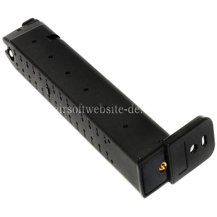 King Arms 30rd Gas Magazin Geeignet für G17 G18C G34 G35 G-Serie GBB Pistolen Airsoft Schwarz