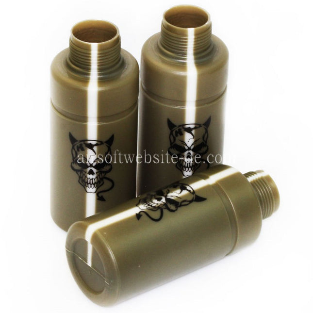 APS HAKKOTSU 3 Stück Thunder B Co2 Schall Granate Devil Stielhandgranate Paket mit Kern