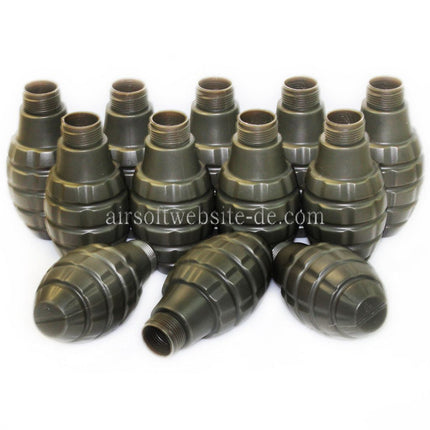 APS HAKKOTSU 12 Stück Thunder B Co2 Schall Granate Pineapple Stielhandgranate Paket mit Kern