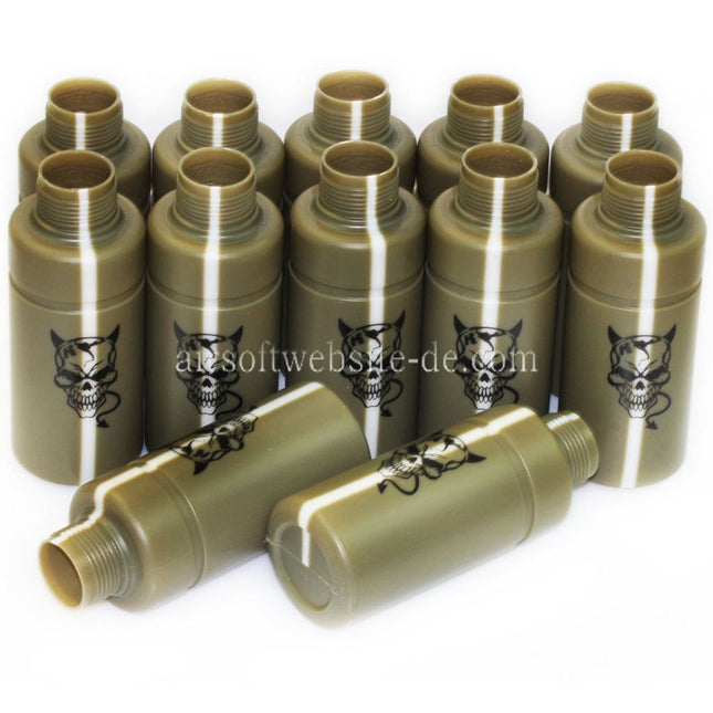 APS HAKKOTSU 12 Stück Thunder B Co2 Schall Granate Ersatz Devil Stielhandgranate