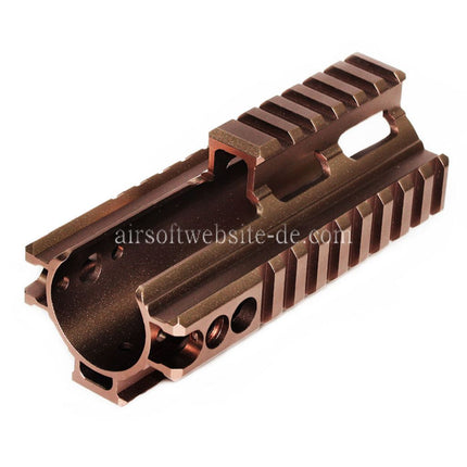 Airsoft Website CNC Aluminum 125mm 4-seitiger Handschutz schienen system Geeignet für Double Bell BY-805 VFC WE-Tech Tokyo Marui SCAR Serie AEG GBB Gewehre