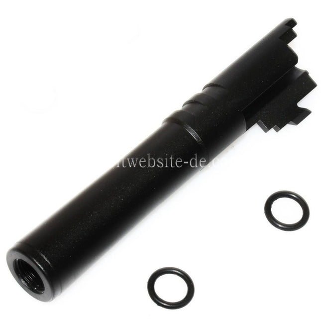 5KU 4.3 Zoll CNC Aluminium Äußerer Lauf +11mm CW im Uhrzeigersinn Geeignet für Tokyo Marui Hi-Capa 4.3 GBB Pistolen Airsoft