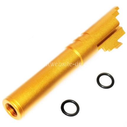 5KU 4.3 Zoll CNC Aluminium Äußerer Lauf +11mm CW im Uhrzeigersinn Geeignet für Tokyo Marui Hi-Capa 4.3 GBB Pistolen Airsoft