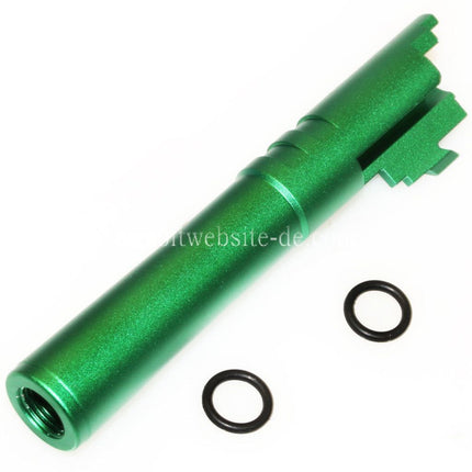 5KU 4.3 Zoll CNC Aluminium Äußerer Lauf +11mm CW im Uhrzeigersinn Geeignet für Tokyo Marui Hi-Capa 4.3 GBB Pistolen Airsoft