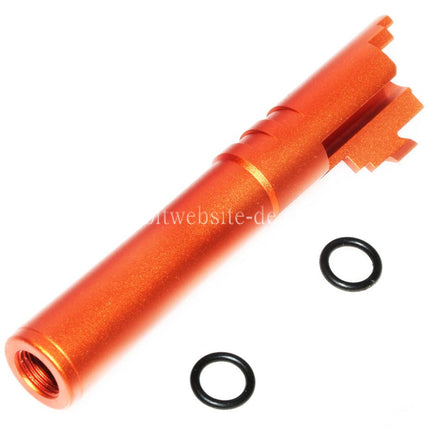 5KU 4.3 Zoll CNC Aluminium Äußerer Lauf +11mm CW im Uhrzeigersinn Geeignet für Tokyo Marui Hi-Capa 4.3 GBB Pistolen Airsoft