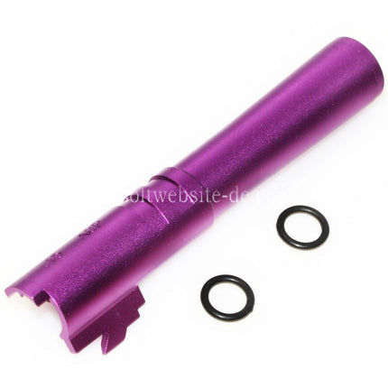 5KU 4.3 Zoll CNC Aluminium Äußerer Lauf +11mm CW im Uhrzeigersinn Geeignet für Tokyo Marui Hi-Capa 4.3 GBB Pistolen Airsoft