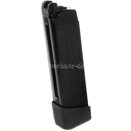APS TTI 23rd Gas Magazin mit Dickem Boden Geeignet für G17 G18C G-Serie GBB Pistolen Airsoft Schwarz