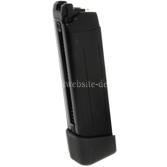 APS TTI 23rd Gas Magazin mit Dickem Boden Geeignet für G17 G18C G-Serie GBB Pistolen Airsoft Schwarz