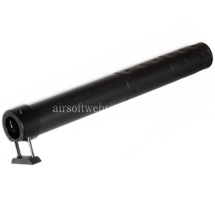 Airsoft Website 295mm QD Schnellablösung Schalldämpfer Geeignet für Golden Eagle CYMA SR25 AEG GBB Gewehre Airsoft Schwarz