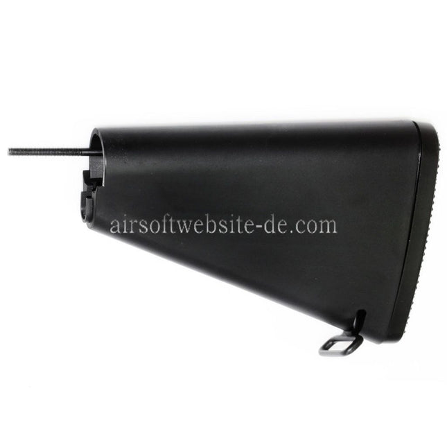 Airsoft Website 188mm Kurzer Stil Festem Schaft Geeignet für M4 M16 M16A1 M16A2 Serie AEG Gewehre Schwarz
