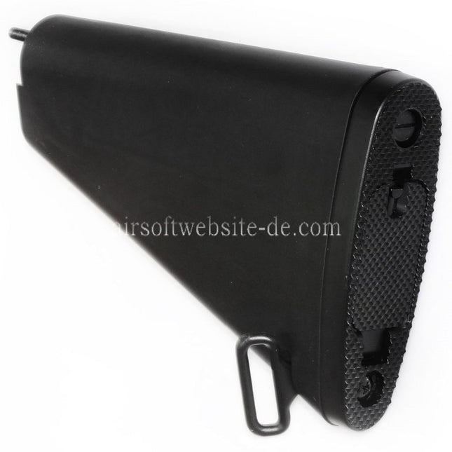 Airsoft Website 188mm Kurzer Stil Festem Schaft Geeignet für M4 M16 M16A1 M16A2 Serie AEG Gewehre Schwarz
