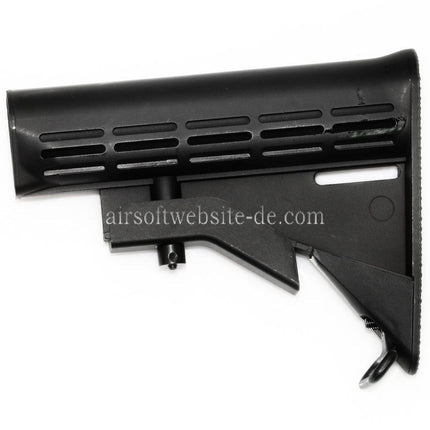 Airsoft Website 165mm Polymer Schaft Geeignet für M4 M16 Serie AEG Gewehre Schwarz
