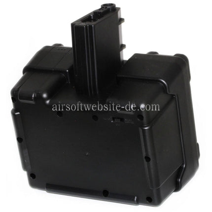 Airsoft Website 2600rd Elektrisch Trommelmagazin Geeignet für M4 M16 Serie AEG Gewehre Schwarz