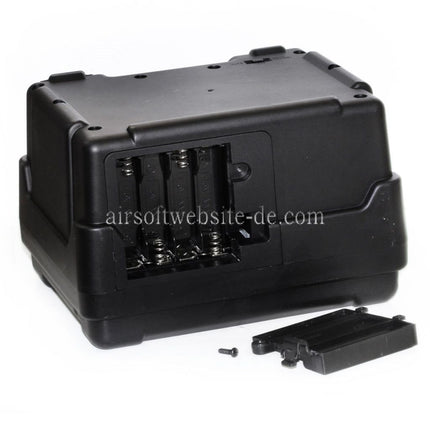 Airsoft Website 2600rd Elektrisch Trommelmagazin Geeignet für M4 M16 Serie AEG Gewehre Schwarz