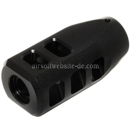 Golden Eagle 65mm Metall Mündungsfeuerdämpfer 3202 Geeignet für JG Golden Eagle 3201 3202 3203 M200 Serie Nemesis Vanquish LMR Bolt Action Gewehre Airsoft