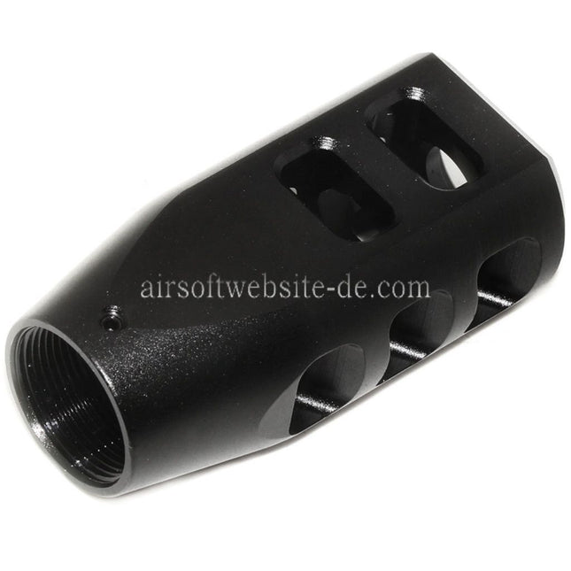 Golden Eagle 65mm Metall Mündungsfeuerdämpfer 3202 Geeignet für JG Golden Eagle 3201 3202 3203 M200 Serie Nemesis Vanquish LMR Bolt Action Gewehre Airsoft