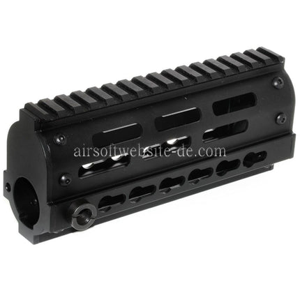 Golden Eagle 170mm FightLite MCR Keymod RAS Handschutz Schienen System Geeignet für JG6661 Tokyo Marui M4 Serie AEG Gewehre Airsoft Schwarz