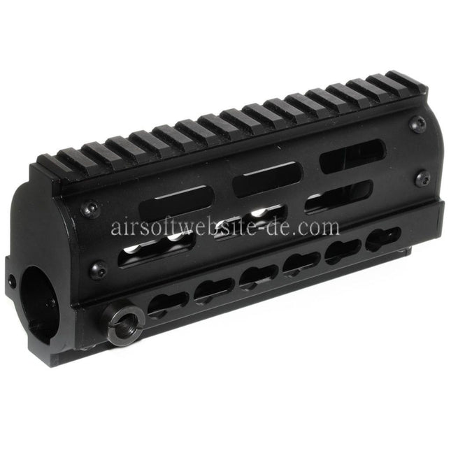 Golden Eagle 170mm FightLite MCR Keymod RAS Handschutz Schienen System Geeignet für JG6661 Tokyo Marui M4 Serie AEG Gewehre Airsoft Schwarz