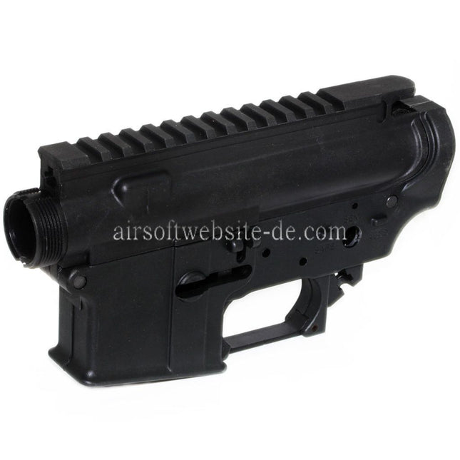 Golden Eagle Polymer Oberer Unterer Körperempfänger Geeignet für JG Golden Eagle WA M4 M16 Serie GBB Gewehre Airsoft Schwarz