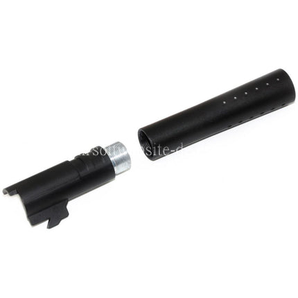 DOUBLE BELL 124mm/128mm V12 Stil Äußerer Lauf Set Geeignet für DOUBLE BELL ARMY Tokyo Marui 1911 GBB Pistolen Airsoft
