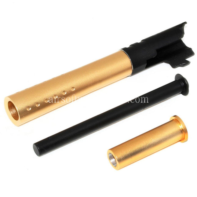 DOUBLE BELL 124mm/128mm V12 Stil Äußerer Lauf Set Geeignet für DOUBLE BELL ARMY Tokyo Marui 1911 GBB Pistolen Airsoft