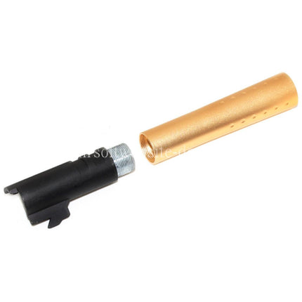 DOUBLE BELL 124mm/128mm V12 Stil Äußerer Lauf Set Geeignet für DOUBLE BELL ARMY Tokyo Marui 1911 GBB Pistolen Airsoft