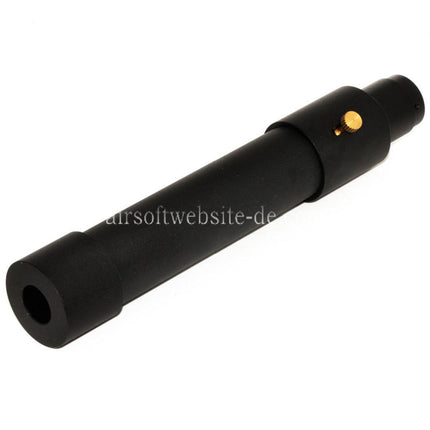 DOUBLE BELL 173mm/203mm x 34mm MPX QD Schalldämpfer mit Mündungsfeuerdämpfer Geeignet für -14mm CCW Gegen den Uhrzeigersinn Lauf Gewehre Airsoft Schwarz