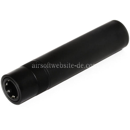 DOUBLE BELL 176mm x 38mm Schnellverschluss Kugellager QD Schalldämpfer Schwarz